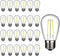 25-Pack LED S14 Bulbs 2W String Light Replacement Bulbs, Shatterproof Outdoor 20 Watt Equivalent 5000K Daylight S14 Light Bulbs for Patio Garden, ...