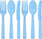 Party Dimensions, Light Blue 48 Count Cutlery Combo, 16 Servings...