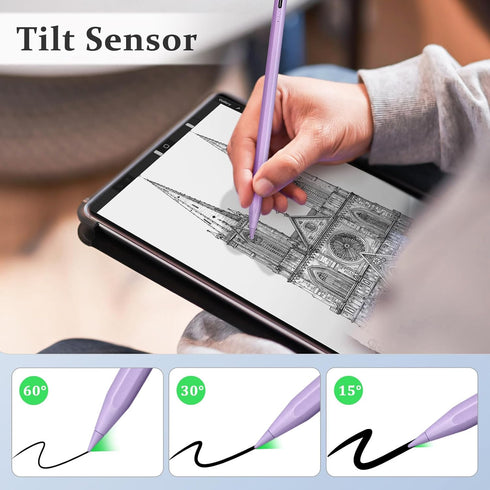 Stylus Pen for iPad W/Palm Rejection Tilt Sensitivity,13Mins Fully Charged,MEKO Active Apple Pencil iPad Pen Compatible W/iPad 6/7/8/9/10,iPad Pro...