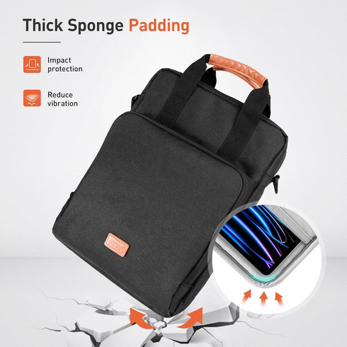 DTTO 12.9-13 Inch Tablet Sleeve Bag with Shoulder Strap, Double Handle Case Fits iPad Air 13-inch M2 / iPad Pro 13-inch M4 2024, iPad Pro 12.9-inc...