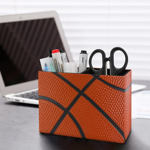 Pencil Holder for Desk, Basketball Pen Holder Storage Desktop Pen Organizer Desk Pencil Organizer Makeup Brush Holder for Office School College Le...