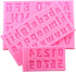 Mujiang Number Chocolate Mould Silicone Letter Mold Candy Making Alphabet Fondant Molds Set of 3...