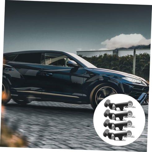 BESPORTBLE 4pcs T-Lock Buckle T Handle Boat T- Handle Rubber Flexible Hasp Car Hood Latches Car Accessories T-Handle Catches A126 Rubber Black Loc...