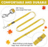 azuza Nylon Fall Dog Collar and Leash Set, Strong & Durable Basic Style Leash with Easy to Use Collar Hook, Available in Multiple Lengths for Pupp...