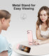 Small Portable Charger for iPhone,5000mAh Mini Power Bank with Built in Cable/Metal Stand,External Cute Battery Pack Compatible with iPhone 14/13/...