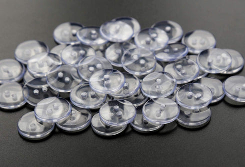 GANSSIA 15mm(5/8 Inch) Plastic Clear Buttons with 2 Holes,Transparent Button for Shirt Sewing Scrapbooking DIY Project, Pack of 200pcs...