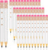 36 Pieces Bridal Shower Pencils Golf Pencils with Erasers Half Pencils Pre Sharpened 4 Inch Wedding Pencils 2 HB Mini Hexagon Pencils for Kids Bab...
