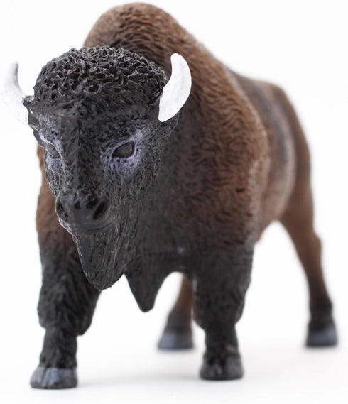 Gemini&Genius North American Bison Figurine Animal Toy, Bull Action Figure, Wildlife Play Toy for Kids, Hand Painted, Realistic and Durable Toys f...