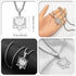 N/J Albanian Eagle Pendant Necklace Polished Stainless Steel Jewelry Ethnic Style Women Men...