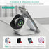 ORIA 3 in 1 Foldable Wireless Charger, Fast Wireless Charging Pad with Charging Indicator Light, Foldable Charging Station for iOS, i Watch, Air P...