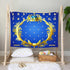 Royal Blue Gold Theme Baby Monthly Milestone Blanket Royal Blue Crown Prince or Princess Newborn Photo Background Mom Gift Baby Party Decor New Ba...