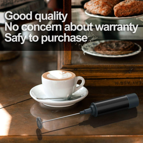Azuki Milk Frother Handheld Foam Maker Electric Milk Coffee Drink Mixer Mini Foamer Durable Blender for Lattes Bulletproof Coffee Cappuccino Frapp...