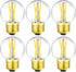 Leools Dimmable E26 LED Bulb 4W Equal E26 40 Watt Light Bulb,E26 Globe Edison Light Bulbs,Daylight 4000K G16.5 Light Bulb led for Pendant,Chandeli...