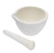 EISCO Porcelain Mortar & Pestle Set, 2oz (60ml) - Unglazed Grinding Surface - Excellent for Kitchen or Laboratory - Grinds Powdered Chemicals, Her...