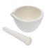 EISCO Porcelain Mortar & Pestle Set, 2oz (60ml) - Unglazed Grinding Surface - Excellent for Kitchen or Laboratory - Grinds Powdered Chemicals, Her...