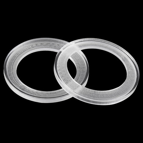 X AUTOHAUX 2Pcs Car Speaker Spacer Ring Mounting Spacer Plate for 2.5 Inch Speakers Acrylic 60mm ID Universaly...