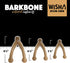 Pet Qwerks Wishbone BarkBone - Nylon Chew Toy for Aggressive Chewers - Bacon Flavor - 6.75"...