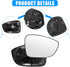 Compatible With Honda Accord 2018 2019 2020 2021 2022 Passenger Right Side Mirror Glass Replacement, Heated Side Rearview Mirror with Backing Plat...