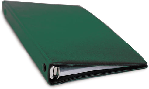 HNR Green Loose-Leaf Memo Book, 6 3/4 x 3 3/4", 6-Ring Binder, 80 Pages + Free Refill 80 Pages...