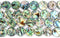 18mm Natural Abalone Shell Flat Coin Beads Strand 16 Inch Jewelry Making Beads...