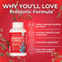 Health Plus Prebiotic Formula - Probiotics + Prebiotics + Digestive Enzymes - Gluten Free, Dairy Free, Natural Herbal Ingredients (180 Capsules, 6...