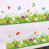 Amaom® Removable Beautiful Green Sunflower Flowers Grass with Flying Butterfly Wall Decals Murals Home Art Decor Peel Stick Wall Stickers for Wall...