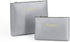 2 Pack Makeup Bag for Purse, Vegan Leather, Travel Makeup Pouch Cosmetic Bag Zipper Pouch Bags,Travel Toiletry Bags for Women (A Silver, 9x7 inch)...