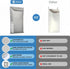 Hanging Laundry Hamper Bag – Space Saving over the Door Storage Bags – Behind the Door Hampers for Dirty Clothes – Wall Mounted Basket for Bathroo...