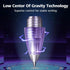 WRITECH Retractable Gel Ink Pens: Low Center of Gravity 0.7mm Multicolor Medium Point with Refills Silent Click No Smear Pen Black Blue Purple 3ct...