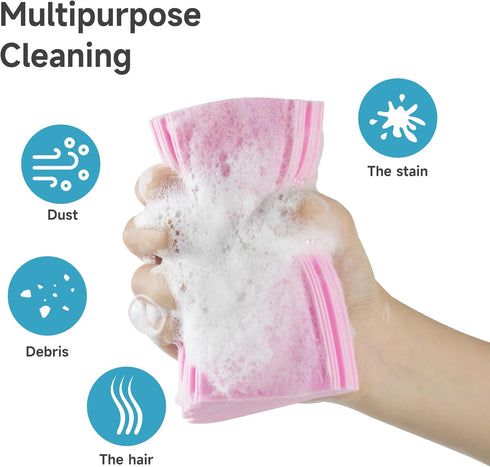 4 Pack PVA Kitchen Magical Dust Cleaning Reusable Sponge Blind Cleaner Duster Tool?Cleaning Sponge for Baseboards, Mirror, Glass, Vents, Door Wind...