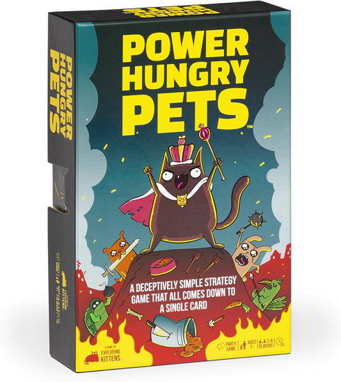 Power Hungry Pets: Strategic Card Game by Exploding Kittens - Fun Family Board Game Night Adventure | Ages 7+ | 2-6 Players...