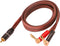 XMSJSIY Banana Plug to RCA Speaker Cable,Speaker Wire RCA Male to Banana Plugs(2banana) 4mm OFC HiFi Speaker Wire 3.28FT (1m)...