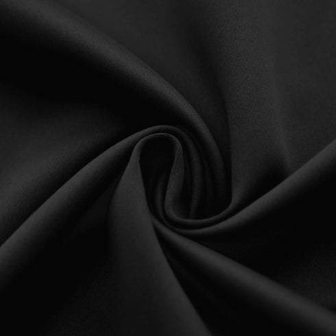 Mrs.Naturall Small Window Curtains for Basement,Blackout RV Curtains for Camper Windows,24 Inch Length,Black...