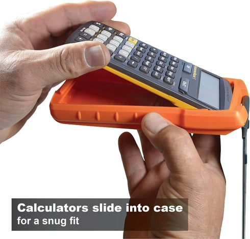 Calculated Industries 5032-4 Armadillo Gear Hard Protective Calculator Case in Orange...