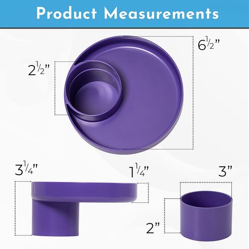 Travel Tray Round, USA Made Easily Convert Your existing Cup Holder to a Tray and Cup Holder for use in a Car Seat, Booster, Stroller, Golf Cart a...