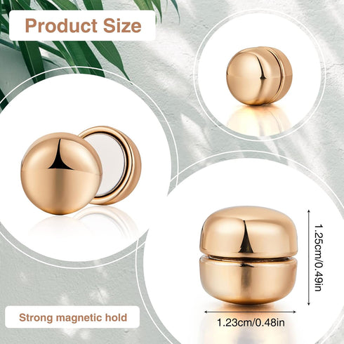 PeacePray 8 Pairs Premium Strong Hijab Magnetic Pins, No-Snag Multi-Use Hijab Magnets, Professional Pinless Magnetic Hijab Pins, Shiny and Matte S...