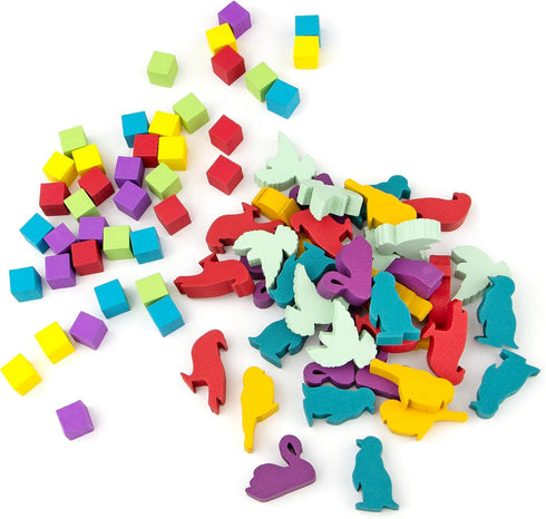 TowerRex Wingspan Player Tokens Set - Player Tokens - Wingspan Board Game Upgrade Kit...