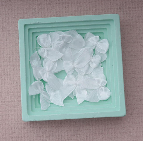 Sowaka 50 Pcs Mini Satin Ribbon Bow 0.9 Inch Small Soft Cute Elegant Bows for Craft DIY Making Kit Art Scrapbooking Sewing Christmas Gift Wedding ...