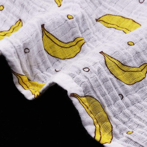 Muslin Swaddle Square Blankets Baby Receiving Blanket Wrap Swaddle Towel for Girl Shower Gift - Banana...