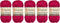 Yarn Art Begonia 100% Mercerized Cotton, Lot of 5 Skein (Pack),Total 8.8 Oz. Each 1.76 Oz (50g) / 185 Yrds (169m), Fine Sport:2 (6358)...
