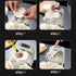Automatic Electric Dumpling Press Maker Machine - Adjustable and Easy to Operate, With Spoon and Brush - For Home Kitchen Pastry Making (White)...