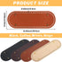 4 Pcs PU Leather Bag Bottom Shaper with Holes for DIY Bag Crochet, Atarvana Oval Bag Bottom Shaper Pads 12x4 Inch for DIY Purse Shoulder Bag Handb...