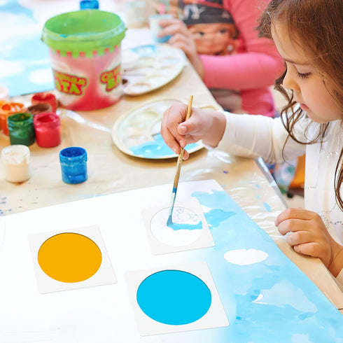 8PCS Large Circle Stencil, Large to Small Different Sizes Circle Templates for Painting?Circle Template for Drafting for Office and School Art Cra...
