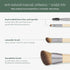 EcoTools New Natural Conceal, Enhance, & Sculpt Trio, Makeup Brushes For Foundation, Concealer, & Brows, Dense, Synthetic Bristles For Sculpting F...