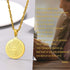 PROSTEEL Men Necklaces Hip Hop Chain Bible Verse Lords Prayer Praying Hands Africa Gold Medallion Coin Necklace Pendant...