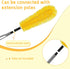 2 PCS Gutter Cleaning Replacement Brush Gutter Cleaning Brush Parts Accessories for Cleaning Leaves and Debris from The Ground...