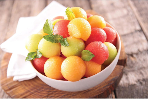 CatCora Melon Baller, Professional 18/8 Stainless Steel Dual Blades 22/30-MillimeterFor Melon Balls and Garnishes, Ergonomic Soft-Grip Handle...