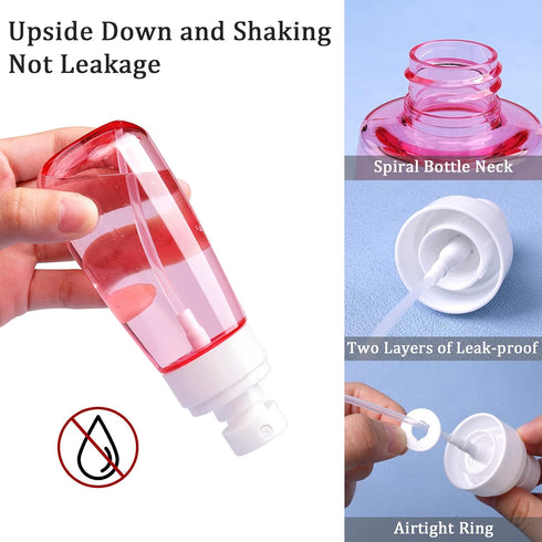 Cosywell Fine Mist Spray Bottle 3.4oz/ 100ml Empty Cosmetic Refillable Travel Containers Plastic Hair Spray Bottle Sprayer for Perfume Skincare Ma...