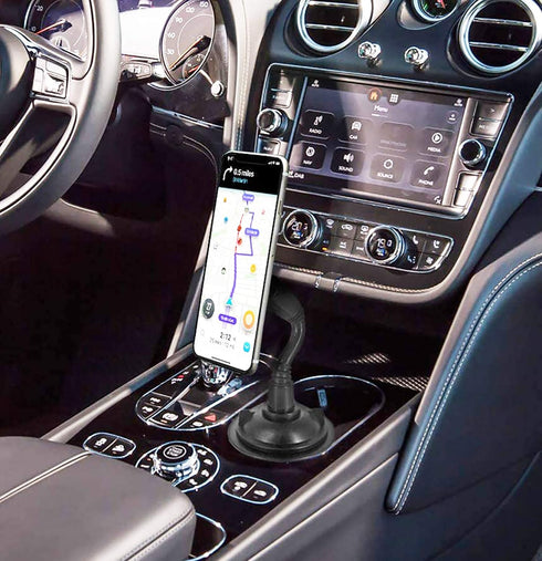 Magnetic Cup Holder Phone Mount, Flexible Gooseneck Arm Car Cup Phone Holder, Super Strong Magnets Mount for All Cellphones & More...
