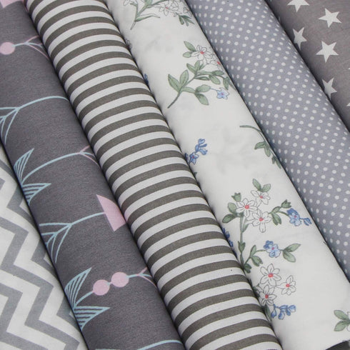 aufodara 6Pcs 20x20 Inch Cotton Fabric Squares Bundles for Sewing Quilting Patterns Textile Patchwork Fabric Pre-Cut Fabric Fat Quarters for DIY C...
